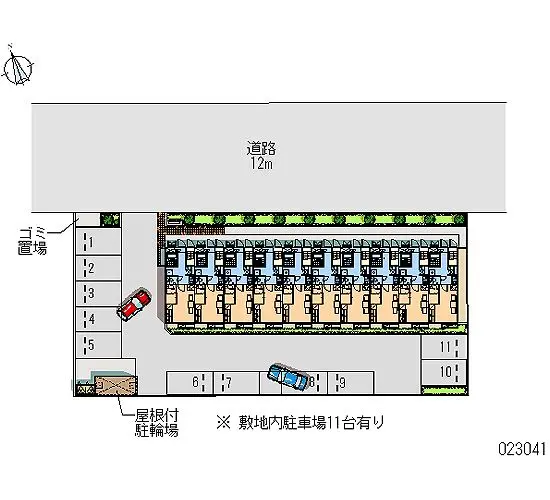 ★手数料０円★東松山市御茶山町 月極駐車場